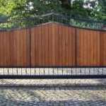 New Wood Driveway Gate Design Irvine